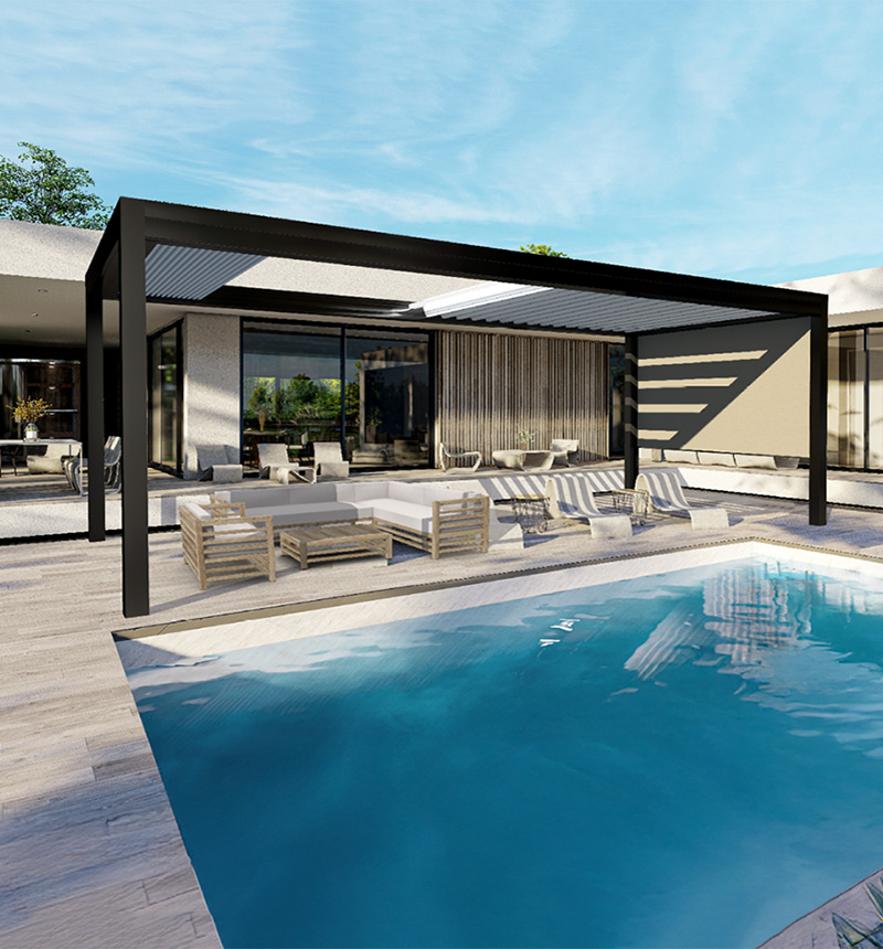 pergola bioclimatique JB Menuiserie